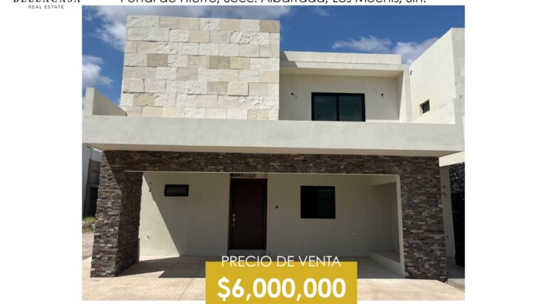 CASA EN VENTA, PORTAL DE HIERRO, SECC. ALBARRADA, LOS MOCHIS, SINALOA