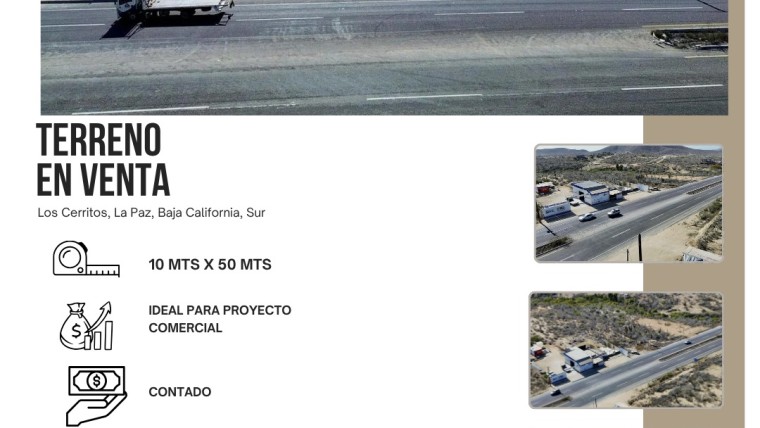 TERRENO EN VENTA, LOS CERRITOS, LA PAZ BAJA CALIFORNIA SUR