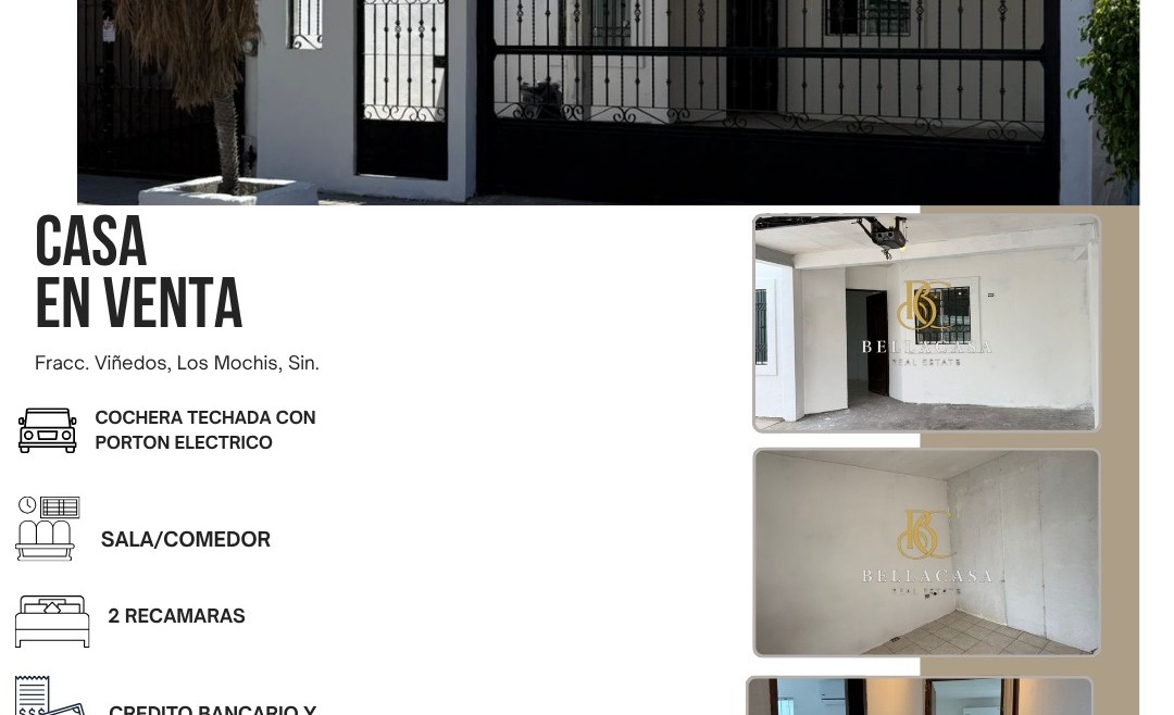 CASA EN VENTA FRACC. VIÑEDOS, LOS MOCHIS, AHOME, SINALOA