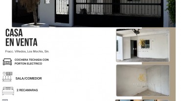 CASA EN VENTA FRACC. VIÑEDOS, LOS MOCHIS, AHOME, SINALOA