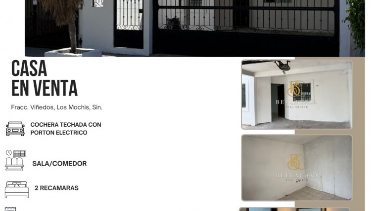 CASA EN VENTA FRACC. VIÑEDOS, LOS MOCHIS, AHOME, SINALOA