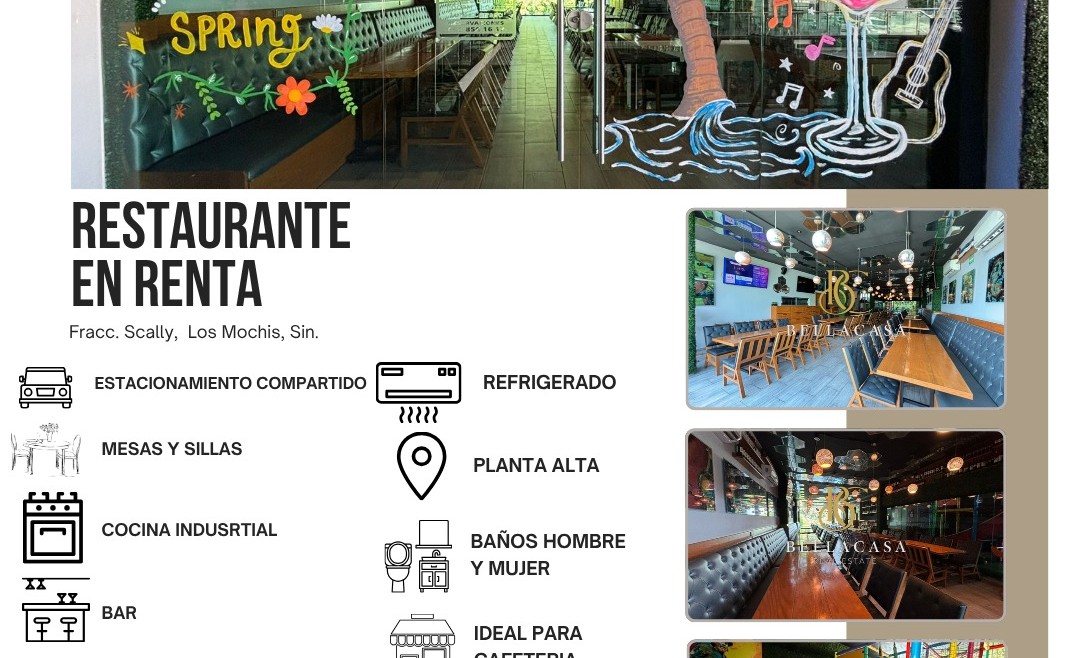 LOCAL EN RENTA, FRACC. SCALLY, LOS MOCHIS, AHOME, SINALOA