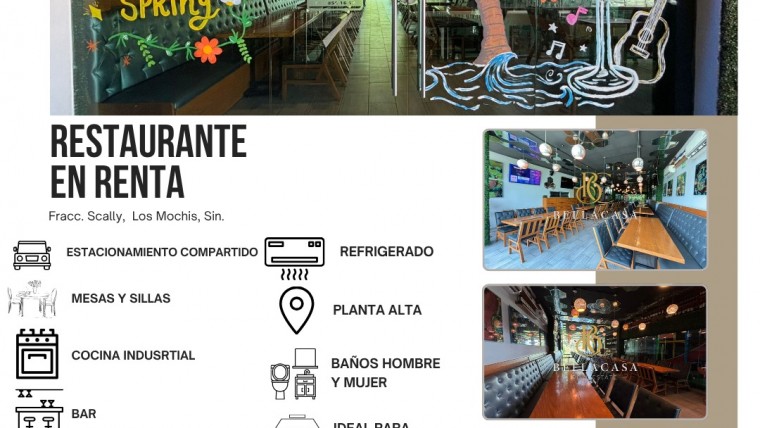 LOCAL EN RENTA, FRACC. SCALLY, LOS MOCHIS, AHOME, SINALOA